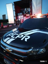PRF e DENARC prendem dois paraguaios e apreendem 1.163 Kg de maconha em caminhão na BR-277 em Santa Terezinha de Itaipu