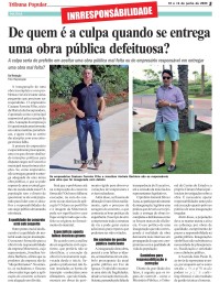 Prefeito General Silva e Luna inaugura obra inacabada e com defeitos estruturais