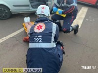Colisão entre Corsa e Clio deixa uma pessoa ferida em Santa Helena
