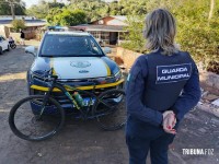 Bicicleta roubada é recuperada pela Guarda Municipal na Favela do Bolo