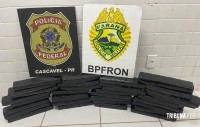 BPFRON e PF prendem homem transportando maconha em ônibus na Rodoviária de Céu Azul
