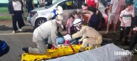 Siate socorre duas vítimas após colisão grave na Av. Morenitas