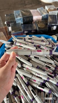 RF e PF apreendem grande quantidade de canetas de medicamento injetável usado para emagrecimento
