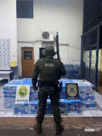 PF e BPFRON apreendem carga milionária de aparelhos celulares na BR-277 ocultos em barris de Chopp
