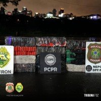 PF, PM e PC apreendem fardos de drogas nas margens do Rio Paraná vindas do Paraguai