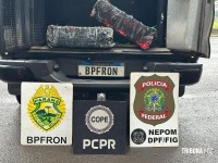BPFRON e NEPOM apreendem maconha em porto clandestino na cidade de Foz do Iguaçu
