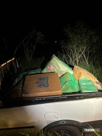 BPFRON e PF apreendem veículo carregado com cigarros e defensivos agrícolas em Mercedes