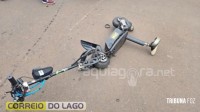 Mulher fica ferida em colisão entre patinete elétrico e carro em Marechal Cândido Rondon