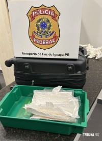 Policia Federal prende passageiro com cocaína no Aeroporto Internacional de Foz do Iguaçu
