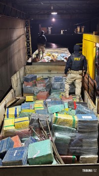 PRF apreende 17.230,5 Kg de maconha em Marechal Cândido Rondon