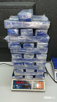 Ação policial resulta na apreensão de 25,9 Kg de maconha em ônibus interestadual em Santa Terezinha de Itaipu