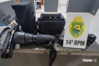 Policia Militar recupera câmera furtada durante a madrugada na Favela do Monsenhor