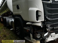 Colisão traseira deixa condutora ferida em Santa Helena