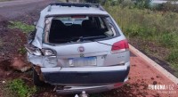 Colisão traseira deixa condutora ferida em Santa Helena