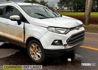 Colisão entre três veículos é registrada na PR-488 em Santa Helena