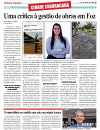 Uma crítica à gestão de obras em Foz