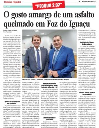 O gosto amargo de um asfalto queimado em Foz do Iguaçu