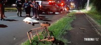 Homem morre atropelado por veículo na Av. Safira
