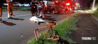 Homem morre atropelado por veículo na Av. Safira
