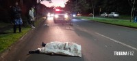 Homem morre atropelado por veículo na Av. Safira