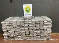 PM apreende mais de 118,7 Kg de entorpecentes e detém adolescentes no centro de Foz do Iguaçu
