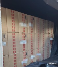 Receita Federal apreende 150 mil maços de cigarros na Aduana da Ponte Internacional da Amizade