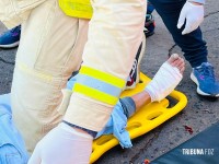 Siate socorre motociclista após colisão no Bairro Três Lagoas