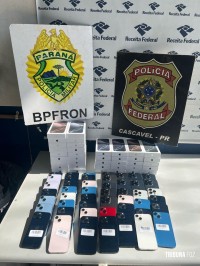 BPFRON e Policia Federal apreendem celulares sem os devidos trâmites legais em Céu Azul
