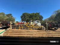 Policia Federal e PMPR apreendem embarcação com 1.178 quilos de maconha em Santa Helena