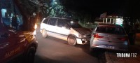 Passageira de veículo fica ferida após colisão na Vila Yolanda