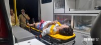 Passageira de veículo fica ferida após colisão na Vila Yolanda