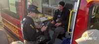 Motociclista é socorrido pelo Siate após colisão próximo ao trevo do aeroporto na BR-469