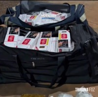 ROTAM prende passageiro com drogas e cigarros contrabandeados em Santa Tereza do Oeste 