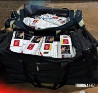 ROTAM prende passageiro com drogas e cigarros contrabandeados em Santa Tereza do Oeste 