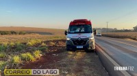 Motorista morre após capotamento de veículo entre Santa Helena e Entre Rios do Oeste