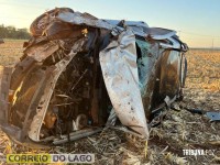 Motorista morre após capotamento de veículo entre Santa Helena e Entre Rios do Oeste