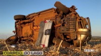 Motorista morre após capotamento de veículo entre Santa Helena e Entre Rios do Oeste