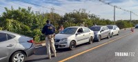 Siate socorre quatro vítimas após engavetamento de quatro veículos na Av. das Cataratas