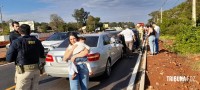 Siate socorre quatro vítimas após engavetamento de quatro veículos na Av. das Cataratas