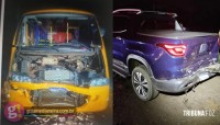 Colisão traseira deixa dois feridos na PR-497 em São Miguel do Iguaçu