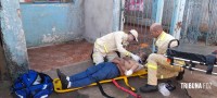 Homem de 59 anos é socorrido pelo Siate após ser agredido no laguinho do Porto Meira