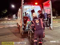Idosa fica ferida após atropelamento em Santa Helena