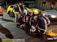 Idosa fica ferida após atropelamento em Santa Helena