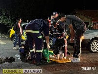 Idosa fica ferida após atropelamento em Santa Helena
