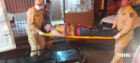 Trabalhador de moto Uber é baleado durante assalto no Jardim Tarobá