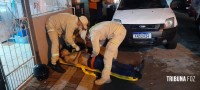 Trabalhador de moto Uber é baleado durante assalto no Jardim Tarobá