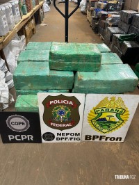 PF, PC e PM apreendem camionete carregado com 357,8 Kg de maconha