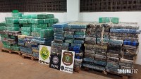 Forças policiais localizam depósito com 4 toneladas de drogas em Santa Helena