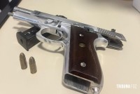 Policia Civil apreende arma de fogo e munições durante ação em Foz do Iguaçu