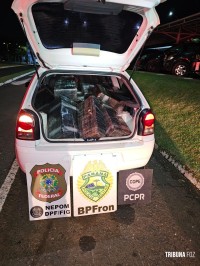 Forças policiais prendem condutor que levava 515,8 quilos de maconha dentro do veículo em Foz do Iguaçu